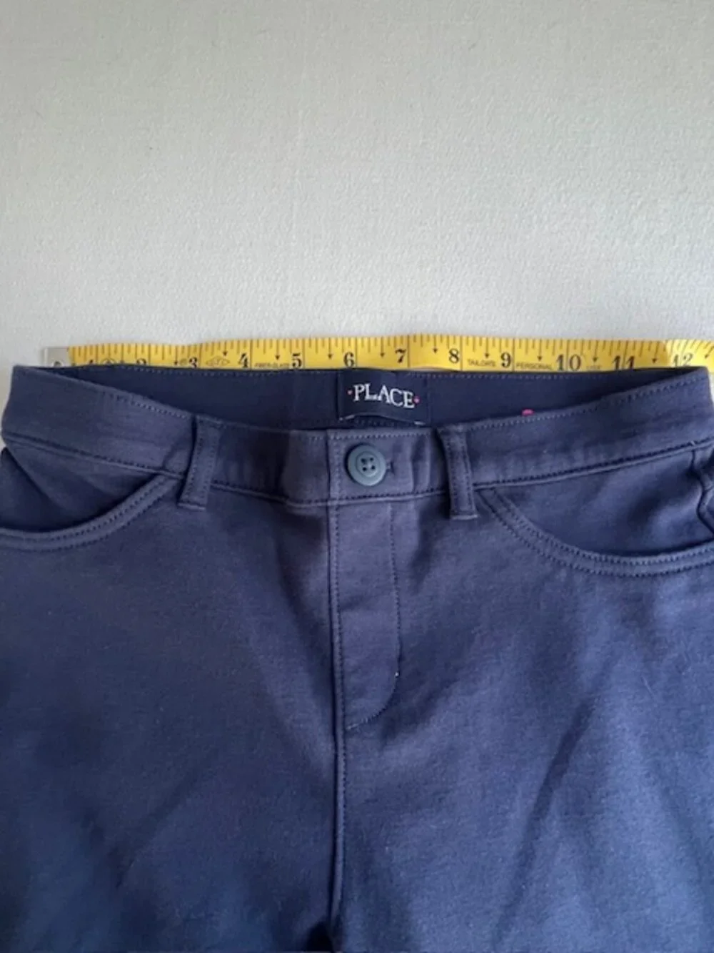 The Children's PLACE Girl's Uniform Ponte Knit Pull-on Jeggings Navy Blue size12